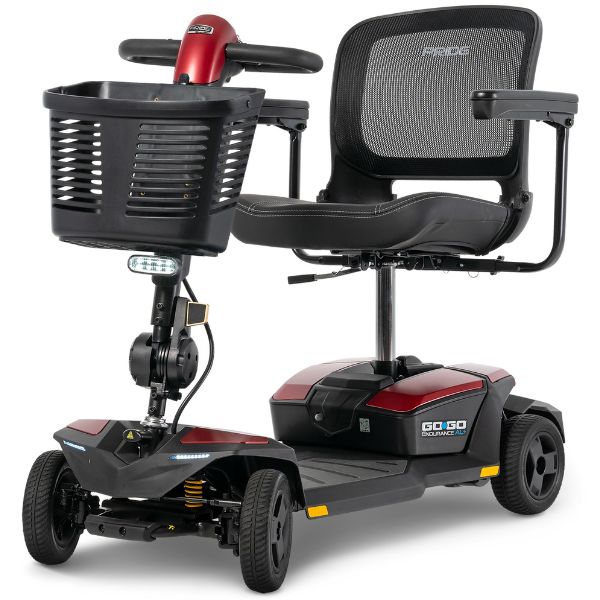 Pride  Go-Go Endurance AL+ SC54ALX 4-Wheel Portable Scooter Garnet Red