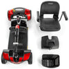 Image of Pride  Go-Go Sport 4-Wheel Scooter With EZ Turn S74 Disassembled Top View