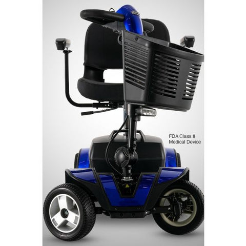 Pride  Go-Go Sport 4-Wheel Scooter With EZ Turn S74 in Blue Color  Front View