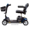 Image of Pride  Go-Go Sport 4-Wheel Scooter With EZ Turn S74 in Blue Color Right Side View