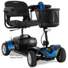 Image of Pride  Go-Go Sport 4-Wheel Scooter With EZ Turn S74 in Blue Color