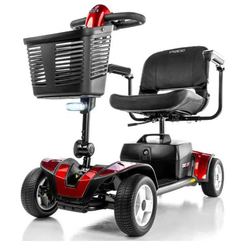 Pride  Go-Go Sport 4-Wheel Scooter With EZ Turn S74 in Red Color 