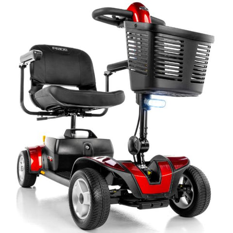 Pride  Go-Go Sport 4-Wheel Scooter With EZ Turn S74 in Red Color 