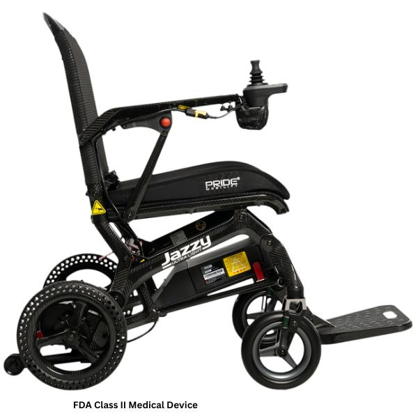 Pride Jazzy Ultra Light Portable Power Chair Right Side View