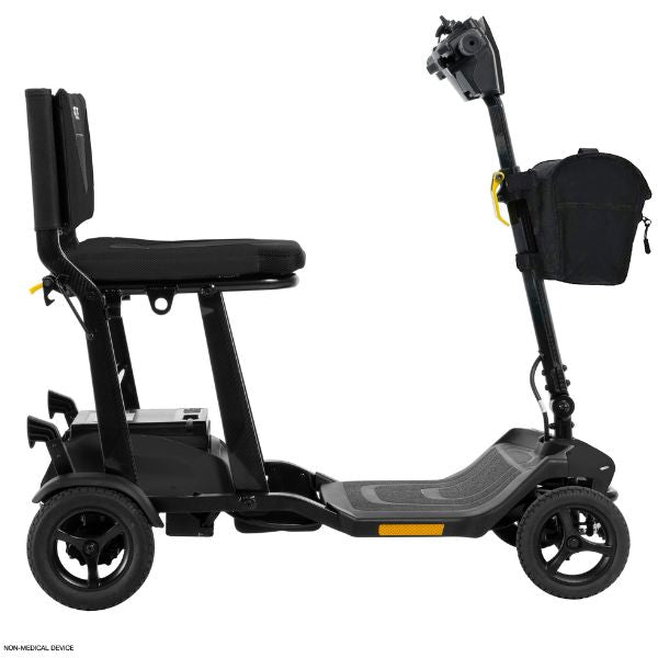 Pride Mobility Go-Go Super Portable SC15 4-Wheel Mobility Scooter Black Color Right Side View