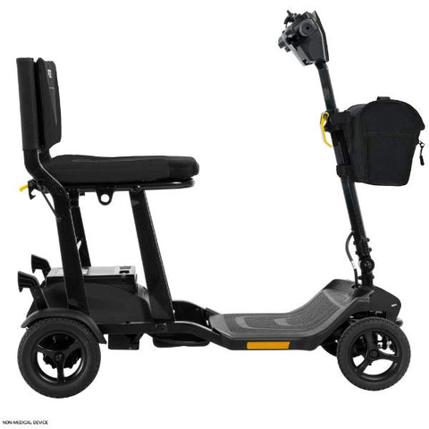 Pride Mobility Go-Go Super Portable SC15 4-Wheel Mobility Scooter Black Color Right Side View