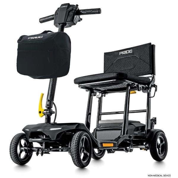 Pride Mobility Go-Go Super Portable SC15 4-Wheel Mobility Scooter Black Color View