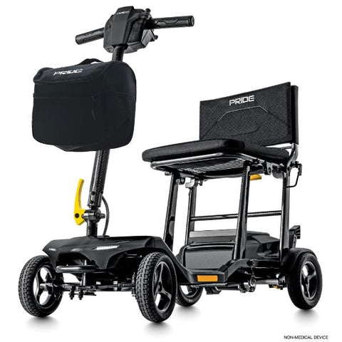 Pride Mobility Go-Go Super Portable SC15 4-Wheel Mobility Scooter Black Color View