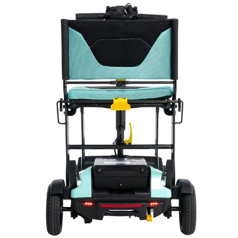 Pride Mobility Go-Go Super Portable SC15 4-Wheel Mobility Scooter Mint Color Back Side View
