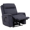 Image of Pride Mobility Sitting Pretty Evolution 3-Position Lift Chair LC-435 In Cosi-Blue Diamond Fabric with the Leg Rest Up