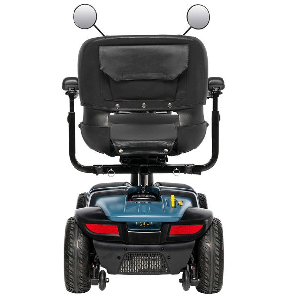Pride Victory Platinum 4-Wheel Mobility Scooter in Iceberg Blue Color Back View