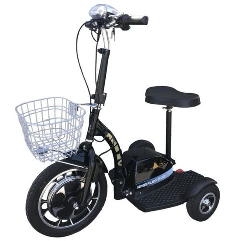 RMB EV FLEX 500 3 Wheel Mobility Scooter Black Color