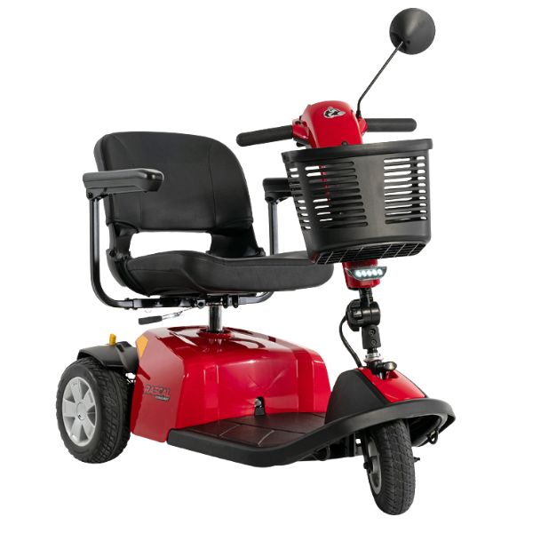 Rascal Conquest 3-Wheel Portable Mobility Scooter in Right Angle View