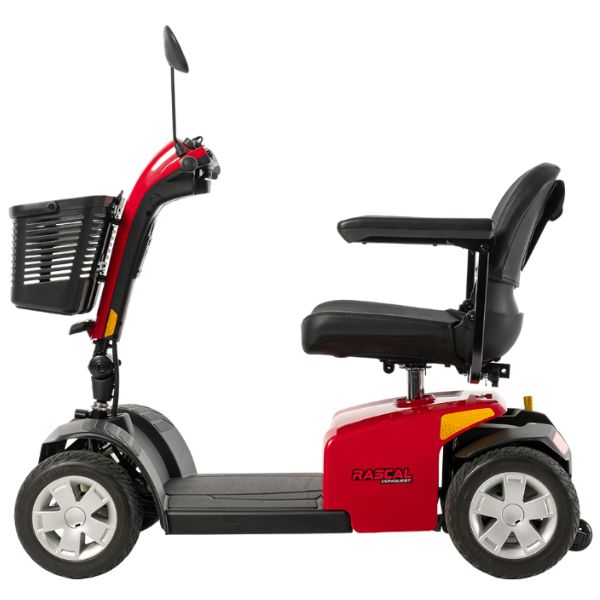 Rascal Conquest 4-Wheel Portable Mobility Scooter Left Side VIew