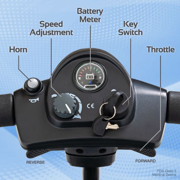 Rascal Venture 4-Wheel Portable Mobility Scooter Control Parts