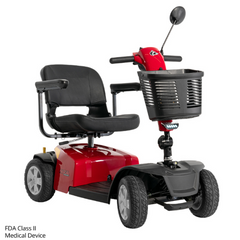 Rascal Conquest 4-Wheel Portable Mobility Scooter in Right Angle View