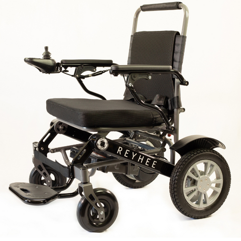 Reyhee Roamer (XW-LY001) Folding Electric Wheelchair Black Color