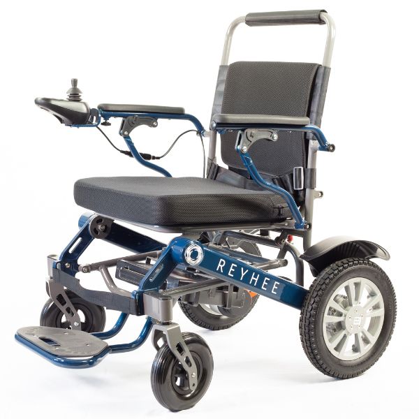 Reyhee Roamer (XW-LY001) Folding Electric Wheelchair Blue Color