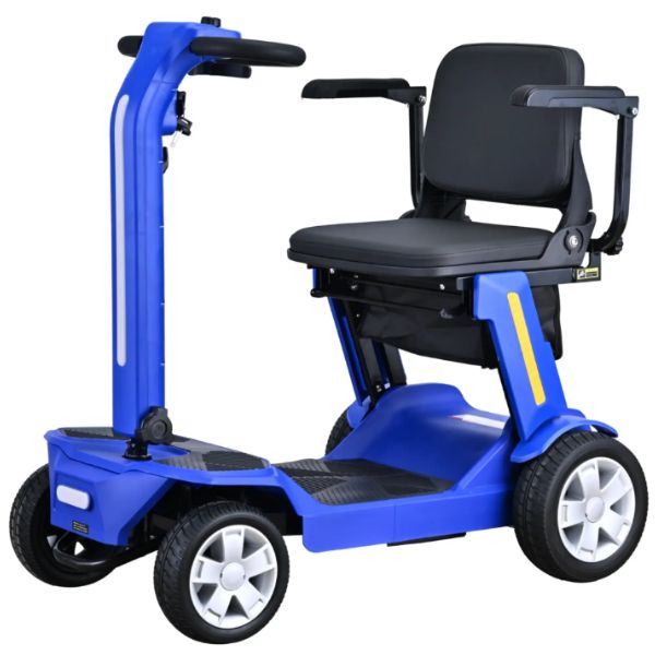 Reyhee Flex 4-Wheel Folding Electric Mobility Scooter Blue Color