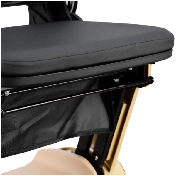 Reyhee Flex 4-Wheel Folding Electric Mobility Scooter Tan Color Flding Bar Lever