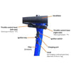 Image of Reyhee Flex 4-Wheel Folding Electric Mobility Scooter Tiller Parts View