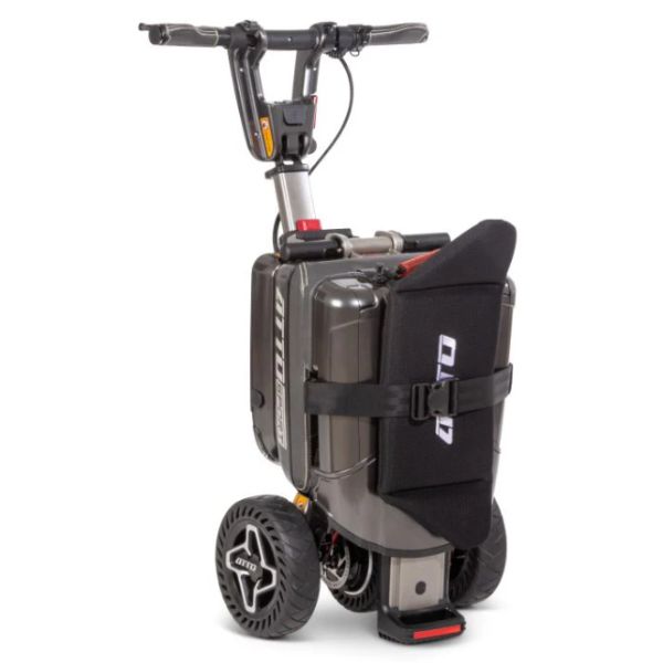 Seat & Cushion Support Belt Shown with the Folded Atto Scooter