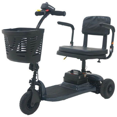 Shoprider Echo+ Portable 3-Wheel Mobility Scooter Left Angled View
