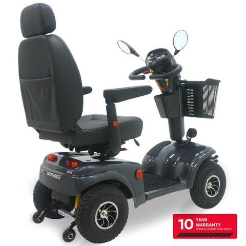 Shoprider Expedition XL4 Full Size 4-Wheel Mobility Scooter Right Backside View