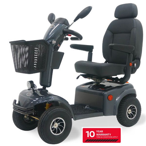 Shoprider Expedition XL4 Full Size 4-Wheel Mobility Scooter Upper Left Side View