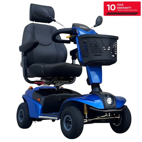 Shoprider Explorer Full Size 4-Wheel Mobility Scooter Angled View
