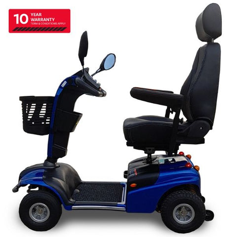 Shoprider Explorer Full Size 4-Wheel Mobility Scooter Left Side View