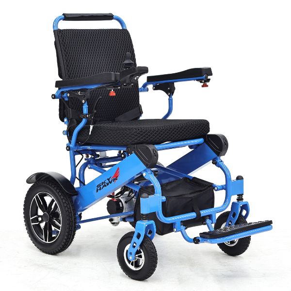 Sky Hawk Folding Reclining Wheelchair Right Angle View