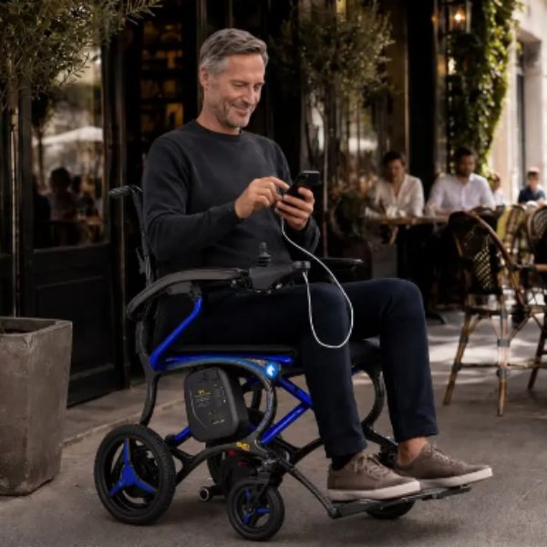 Forcemech Ultralite G20 PRO Carbon Fiber Folding Electric Wheelchair