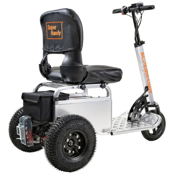 SuperHandy Electric Tugger Utility Tow Tractor Cart And Riding Scooter Right Backside View