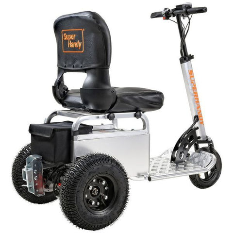 SuperHandy Electric Tugger Utility Tow Tractor Cart And Riding Scooter Right Backside View