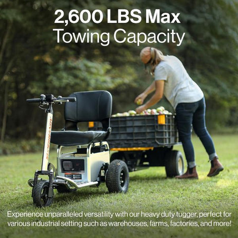 SuperHandy Electric Tugger Utility Tow Tractor Cart And Riding Scooter Tow Capacity