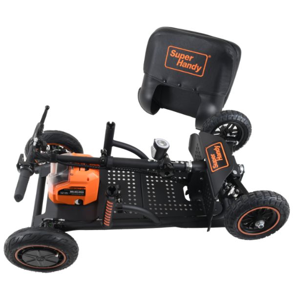 SuperHandy Explorer Heavy-Duty Portable Mobility Scooter Folded View