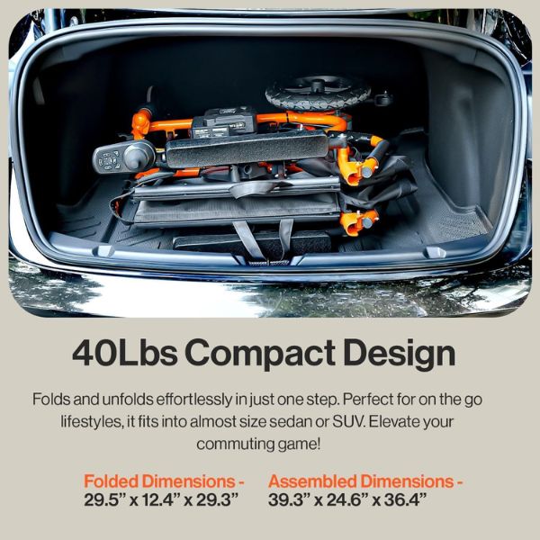 SuperHandy GoRide 2 Portable Electric Wheelchair Compact Design