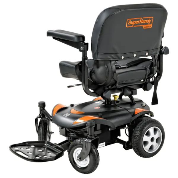 SuperHandy GoRide CRZ Portable Power Wheelchair with the the Seat Facing Right