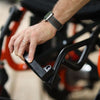 Image of SuperHandy GoRide Folding Electric Wheelchair Foot Rest Being Folded View