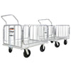 Image of SuperHandy Heavy-Duty Platform Truck & Trailer Cart Shown Attached to another the same Utility Cart