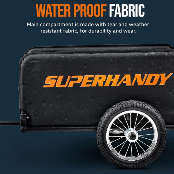 SuperHandy Lightweight Scooter Cargo Trailer Water Proff Fabric