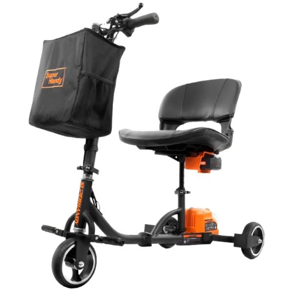SuperHandy Passport Portable Travel 3-Wheel Mobility Scooter Left Upright View