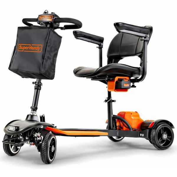 SuperHandy Passport Prime Foldable Mobility Scooter Lift Upside View