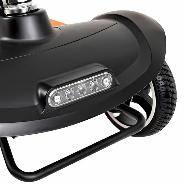 SuperHandy Passport Prime Foldable Mobility Scooter Showing the Front Led Lights
