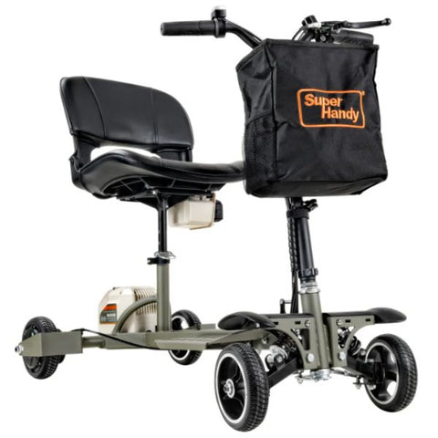 SuperHandy Passport Pro Foldable Mobility Scooter Dark Gree & Sand Color