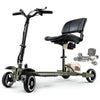 Image of SuperHandy Passport Pro Foldable Mobility Scooter Dark Green & Sand Color