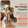 Image of SuperHandy Passport Pro Foldable Mobility Scooter Orange and Black Color  Features