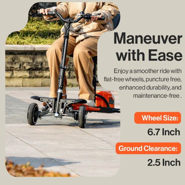 SuperHandy Passport Pro Foldable Mobility Scooter – Electric