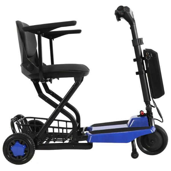 Super Light Flight Folding Travel 3-Wheel Mobility Scooter Right Side View